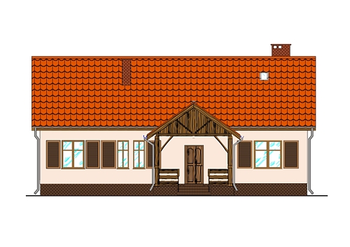 dom jednorodzinny parterowy z poddaszem użytkowym - warmińsko-mazurskie
